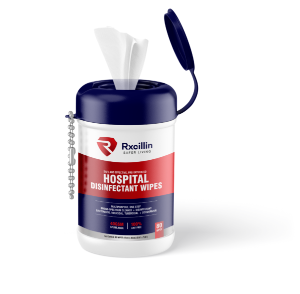 Rxcillin Hospital Disinfectant Wipes - Image 3